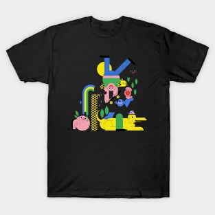 Colorful Ilustration Art T-Shirt